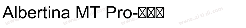 Albertina MT Pro字体转换